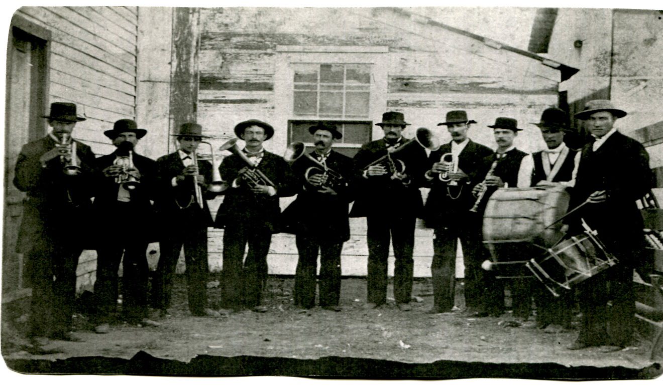 The McGill band performs